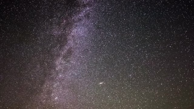 Astrophotography Time Lapse -Night to Day in Desert- No Foreground.