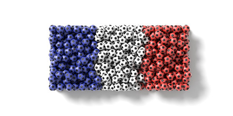 France soccer ball background, 3d rendering