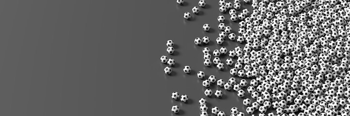 Soccer ball background, 3d rendering