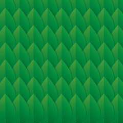 Green Leafs. Vector illustration and Background.