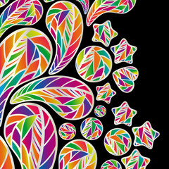Fototapeta premium Abstract background with colorful design elements.