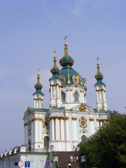 Fototapeta na wymiar Chiesa di Sant'Andrea a Kiev (UA)