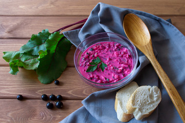 Summer beet soup
