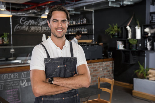 Portrait Of Happy Restaurateur