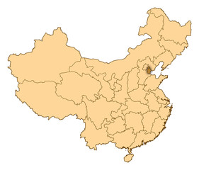 Map - China, Tianjin