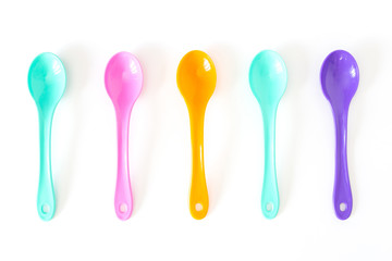 Strawberry on a bright saucer isolated white