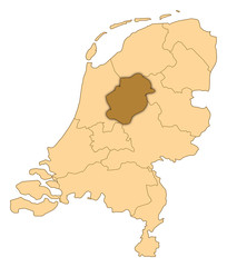 Map - Netherlands, Flevoland