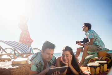 Friends enjoying together