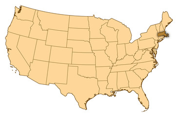 Map - United States, Massachusetts