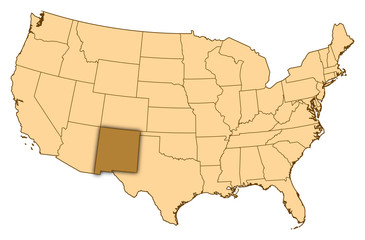 Map - United States, New Mexico