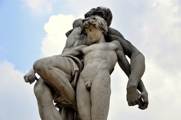Spartacus-Statue vor Tuileries Garten in Paris