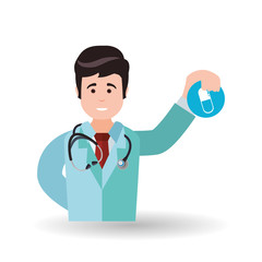 Medical care design. Health care icon. White background, isolate