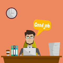 Business Flat Concept