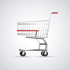 Shopping cart design. commerce and store icon, graphic vector