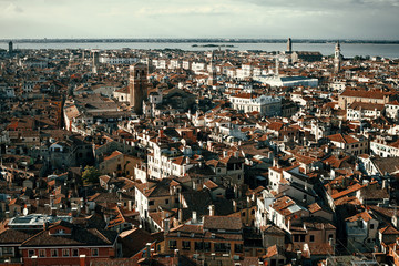 Obraz premium Top view of Venice in Italy from the Campanile Bell tower