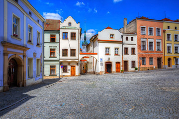 Fototapeta na wymiar Streets in the old town of Olomouc, Czech Republic. HDR image