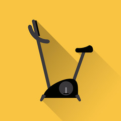 Fitness design. Gym icon. Flat illustration, vector graphic