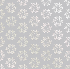 Abstact seamless pattern Floral oriental geometric ornament 