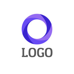 Abstract vector circle round logo for business. Business icon template