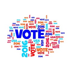 Obraz premium Vote USA 2016