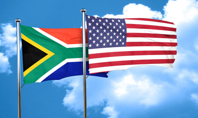 South africa flag, 3D rendering