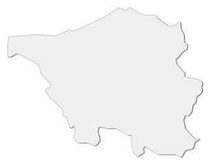 Map - Saarland (Germany)