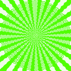 Green funny sunburst background