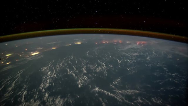 Planet Earth seen from the ISS. Elements of this video furnished by NASA.