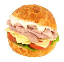Chunky Ham And Cheese Sandwich Roll