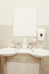Naklejka na ściany i meble Interior of a bathroom Spa
