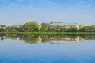 Lake in Feodosia in the Crimea