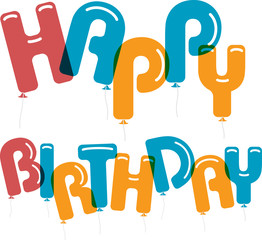 Happy Birthday, greeting card