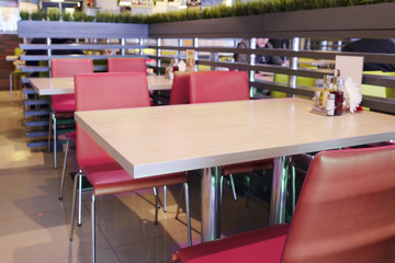 Modern cafe interior