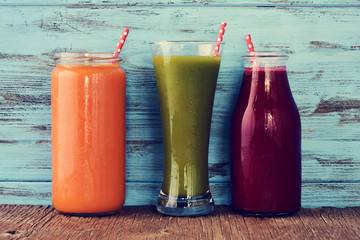 different fresh smoothies