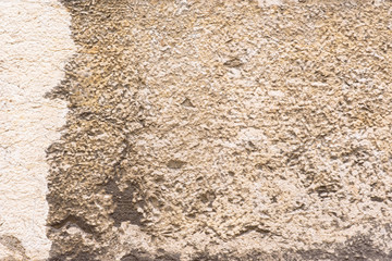 Old stone and cement wall surface