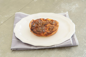 Home mad almond and dry fruit pie