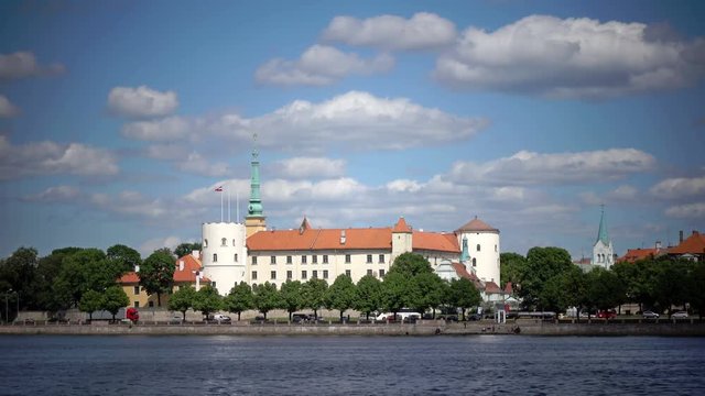 view of the Riga Castle - the residence of President of Latvia Old Town, Riga, Latvia