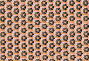 the pattern of the honeycomb