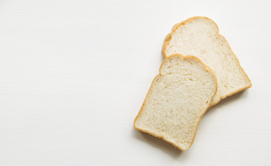 Bread on the wooden floor