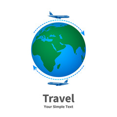 Fototapeta premium Vector illustration of the concept of travel