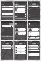 Web application template for phones