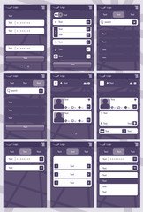 Web application template for phones