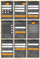 Web application template for phones
