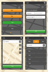 Web application template for phones