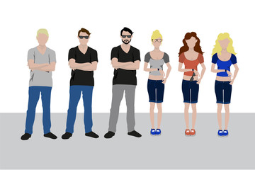 Obraz premium Skater Charaktere