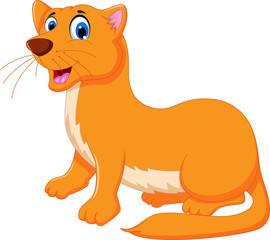 funny Weasel cartoon posing