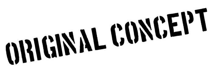 Original Concept black rubber stamp on white