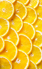 Background of orange slices.