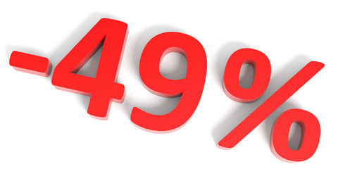Discount 49 percent off sale.