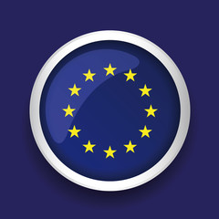 Europe flag (EU) vector